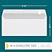 #10 Envelopes Self Seal - 50/pack - 4 1/8 x 9 1/2 inch Letter Size - Business Envelopes #10 Peel & Seal Closure, Security Tinted for Invoices, Statements - Blank White 24LB Paper