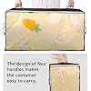 Budding Joy 6 Pack 90L Under bed Storage Containers Organizer Large Capacity Underbed Clothes Storage Bins Organization and Storage Bedroom Foldable Storage Bags with Clear Window Brown #2