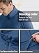TACVASEN Sun Protection Shirts for Men Long Sleeve 1/4 Zip Outdoor Athletic Performance Workout Shirt for Men Quick Dry Fit Sports Shirts Blue Grey S