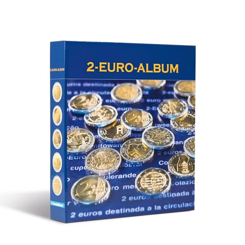 Archivador de monedas de 2 euros para clasificar la colección en casa