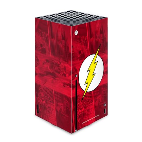 Vinyle Xbox Series X The Flash DC Comics avec logo officiel art graphique