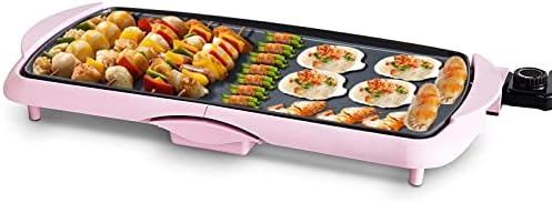 Ceramic Electric Griddle Nonstick - Extra Large - Stay Cool Handles - Adjustable Temperature Control for Pancakes Eggs Burgers (20")