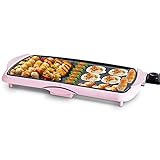 Ceramic Electric Griddle Nonstick - Extra Large - Stay Cool Handles - Adjustable Temperature Control