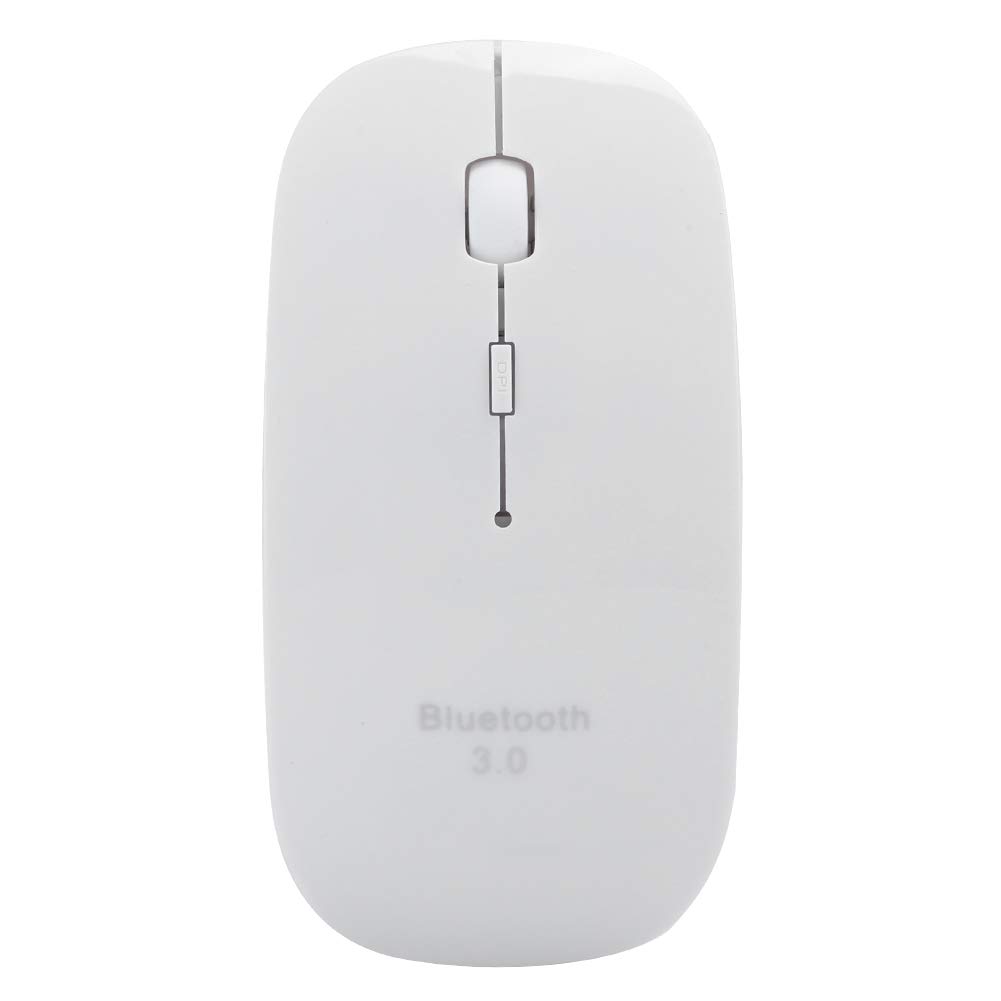 Vbestlife Myszka Myszka 1600DPI Bezprzewodowa 4D Inteligentna ultracienka Materiały komputerowe Peryferyjne do Bluetooth 3.0 na 10 metrów do domu, pracy lub podróży (biała)