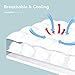 SameBed Mattress Topper Queen,Extra Thick Mattress Pad Cover for Back Pain,Cooling Mattress Protector with 8-21 Inch Deep Pocket,Overfilled Down Alternative Filling