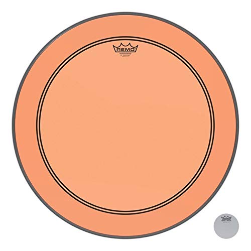 Peau de batterie Remo Colortone Powerstroke 3 Clear orange de 22 pouces
