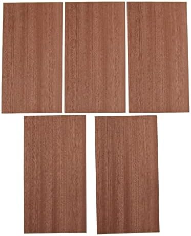 BESSTUUP 5 Piece Wooden Guitar Headstock String Instruments - Sapele Wood, as described