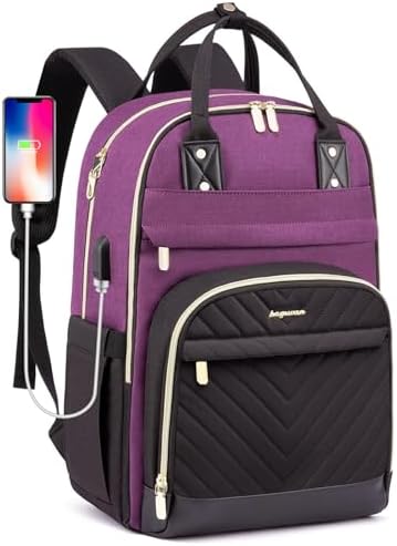 Laptop Backpack for Women College Bookbag: 15.6 Inch Student Back...