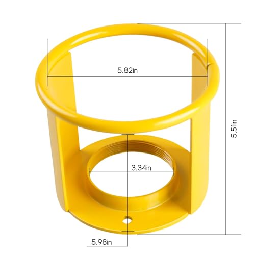 Image of Acetylene Cylinder Regulator Protector Safety Cap 3-1 /2 x 12 Acetylene Tank Safety Cap | Safety Collar for Low /High Pressure Cylinder | Acetylene Tank Protector | Acetylene Cylinder Safety Cap