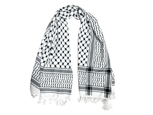 Shemagh Desert Scarf, Head Neck Scarf Arab Wrap, Shemagh Cotton Scarves, Arab Head Wrap, Desert Scarf Wrap, Muslim Keffiyeh Head Wrap, Keffiyeh Scarf Wrap, for Muslim Arab Islam