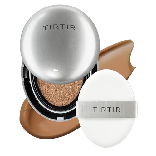 Image of TIRTIR Mask Fit Aura Cushion Foundation, Full coverage, Skin fit, Satin Glow Finish, Korean Cushion Foundation #43N DEEP COCOA| 18g