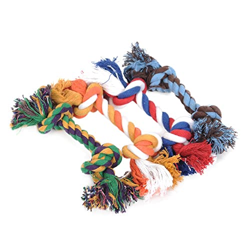 Colorful Cotton Knot Rope Toy Dog Chew Knot Toy, Pet Teeth Cleaning Toy Interactive Dog Rope Toy For Medium To Large Breed, Random Color #TOP2