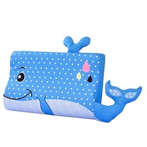 Generico Wieloryb Poduszka Dziecięca Niebieska