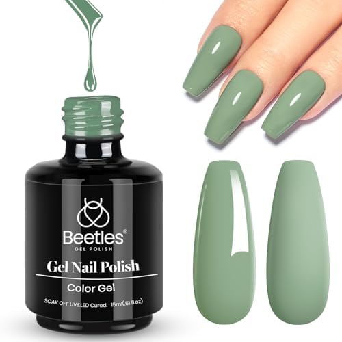 Beetles Gel Nail Polish Cynthia Cyan Color Spring Summer Soak Off LED Nail Lamp Gel Polish -SIZE: .5 fl.Oz/Each 15 ml/Each