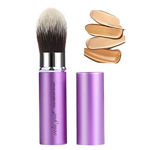 Retractable Kabuki Brush Pointed Foundation Under Eye Liquid Cream Base Concealing Precision Travel Makeup Brush