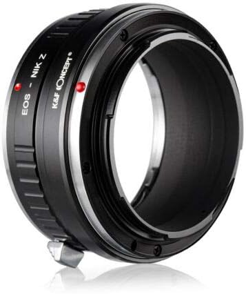 K&F Concept Lens Adapter Ring for Canon EOS EF EF-S to Nikon Z Mount Z50 Z6 Z7 Camera