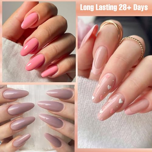 Set de 12 Esmaltes de Gel Nude Rosa 9 Colores miniatura 2