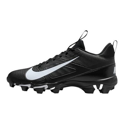 Nike Alpha Menace 4 Shark Football Cleats (Black/Black/White) Size 10.5