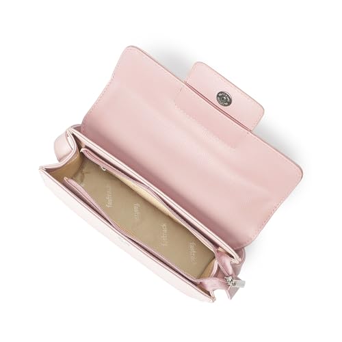 Image of Fastrack Solid Shoulder Bag For Women | Faux-Leather Bag with Silver Hardware | Stylish Shoulder Bag For Daily & Casual Use