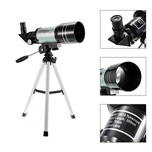 Telescopio Astronómico Monocular Refractor 70mm 150X con Trípode miniatura 6