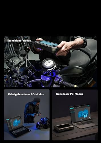 Creality Sermoon P1 All-in-One 3D Scanner, Hybrid Laser + NIR Strukturiertes Licht, 0,02 mm Präzision, 6″ HD Touchscreen, Wi-Fi 7, Standalone & PC Scan