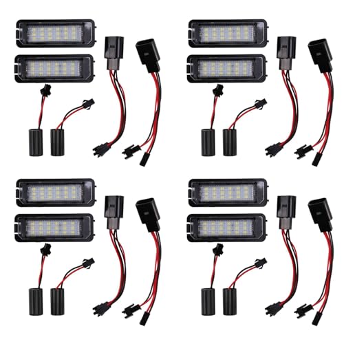 Luces de coche LED para viajar de noche plafón de matrícula de Golf 4 5 6 7 kit exterior