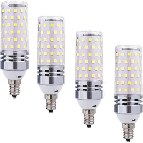 E12 Lampadina A LED 12W, 85V-265V, 120W E12 Lampadina Alogena Equivalente, Viti di Mais 1200LM per Lampadario Illuminazione Domestica Non Dimmabile(Bianco Freddo,16W)