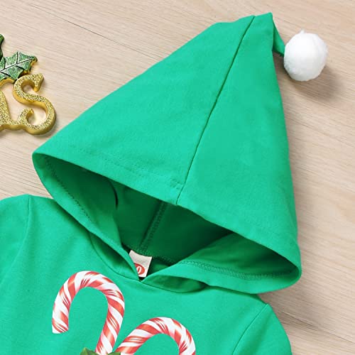 HINTINA Toddler Baby Girls Christmas Outfits Santa Claus Clothes Set4