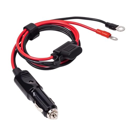 Bittwee 12AWG Heavy Duty Male to Male Cigarette Plug, 3.28Ft Vehicle Cigarette Lighter Adapter Charger Cord With LED Lights & 30A Fuse, Auto Cigar Power Supply Connector, Universal Fit