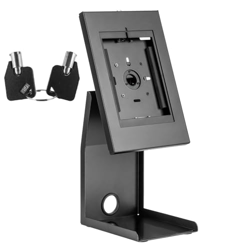 Maclean Soporte POS para Tableta de 9,7'' - 11'' e Impresora Fiscal | Carga máx.: 1 kg | Cerradura...