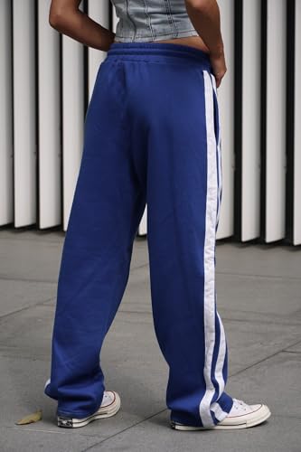 Image of BONKERS Blue Sporty Straight Fit Pants