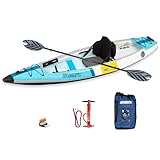 Sea Eagle EZLITE 10 Ultralight, All Woven, Drop Stitch, Rigid, High Performance, Easy Setup, 10' Solo...