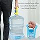 2 Stück Wasserflaschengriff, 5 Gallonen Wasserkrug Tragegriff Trinkwasserflasche Träger, Wasserflasche Lift mit Griff (Gelb+Blau)