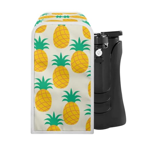 Goronwyfloyd Pineapple Electric Can Opener Covers Durable Covers for Can Opener Kitchen Appliance Covers Machine Washable Waterproof and Scratch Resistant