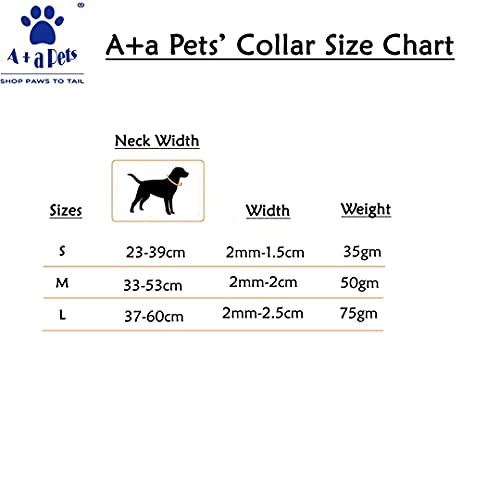 Image of A+a Pets' Gradient' Collar for Dogs & Cats | Waterproof Adjustable for All Breeds (Green, S)