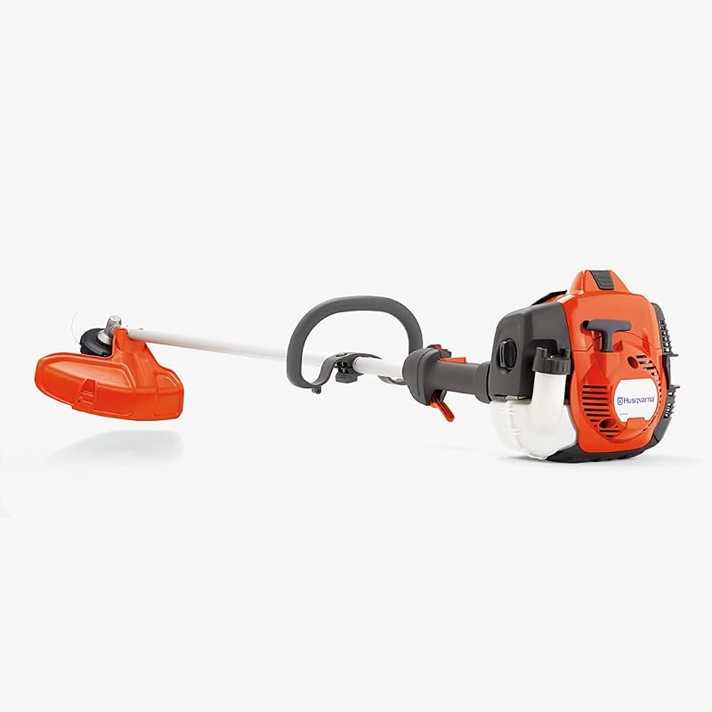 Cortadora de hilo a gas Husqvarna 525L, desmaleza a gas con cabezal de corte Tap-n-Go | Desmalezadora de gasolina de eje recto de 17 pulgadas con Smart Start, motor X-Torq de 2 ciclos y 25,4 cc y fácil recarga