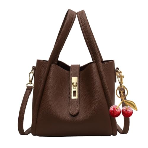 Trendy Bucket Crossbody Bag for Women Designer Handbags women Tote Bag for Women Shoulder bag with Cute Cherry Bag pendant