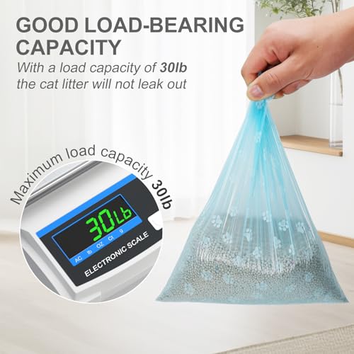 Image of Small Cat Dog Poop Bags, Cat Litter Pet Waste Bags Refuse Cleanup, 12 Dog Poop Rolls Thick, Leakproof, Easy to Use, Doggie Poop Bags Pet Travel Supplies - Blue (180 Bag)