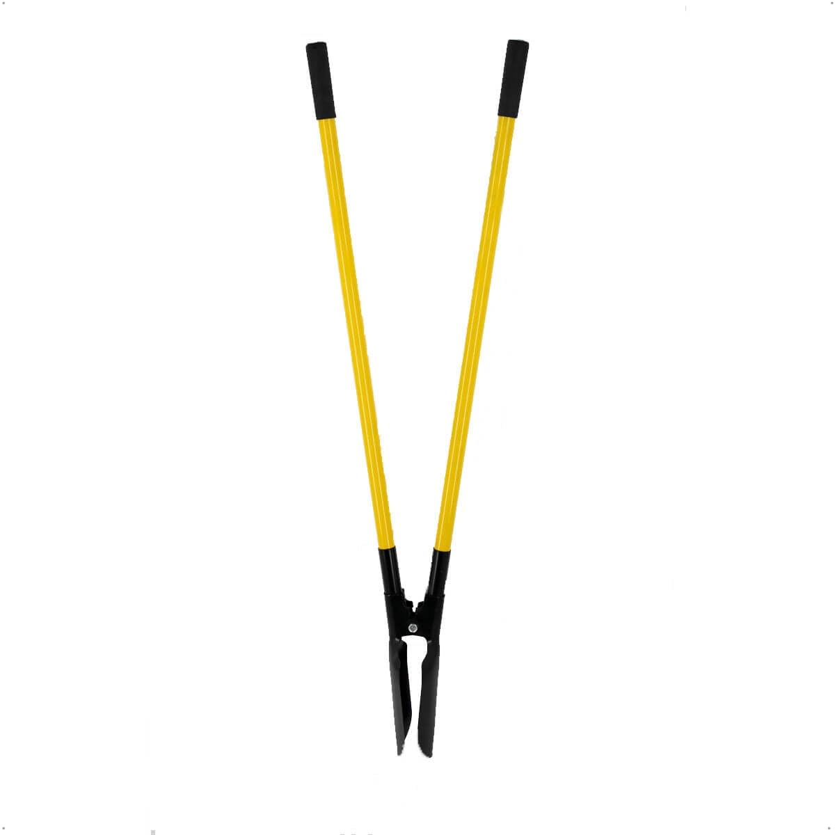 Rekord Handbagger aus Stahl mit Stahlstiel (140 cm) – Erdlochausheber zum Ausheben von Pflanzlöchern, Zaunpfosten & Erdarbeiten – stabile Schaufelköpfe - 3,9 kg