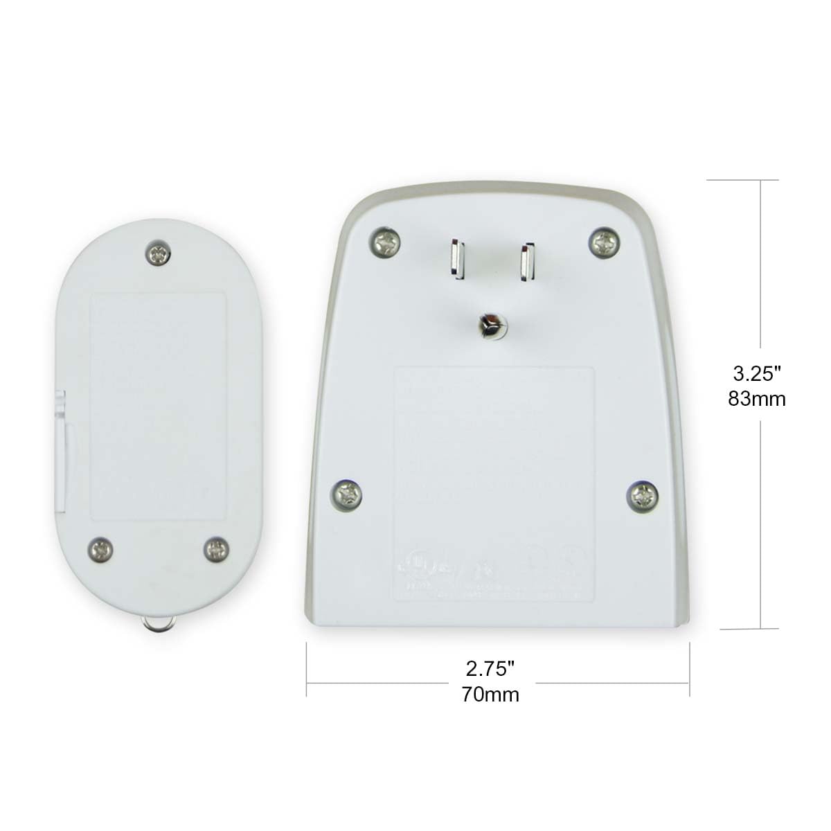 OSKOS Indoor Wireless Remote Control Outlets – 100-Foot RF Range, 3 Receivers & 1 Remote, Expandable Remote Light Switch for Household Appliances, Battery Included, 15A/1/2HP, UL Listed
