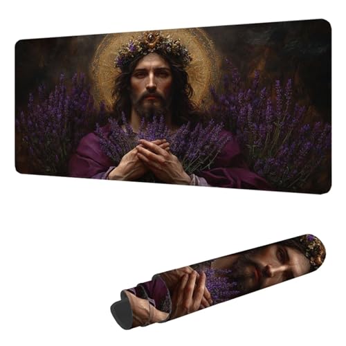 Tapis de souris XXL étanche avec bords cousus antidérapant