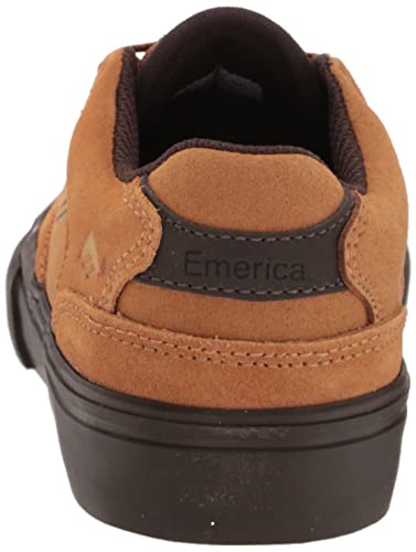 Emerica Men's Vulc Youth Low Top Skate Shoe, Tan/Brown, 12 #TOP2