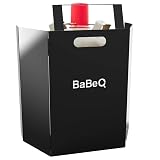 BABEQ - Stilvolle Metall Abdeckung für Gasflaschen bis 11 kg (Schwarz) - Abdeckhaube 72 x 41 x 14 cm - Schutzhülle für Gasflasche - Grill-Zubehör Schutz-Kappe kompatibel mit Allen Weber Genesis II