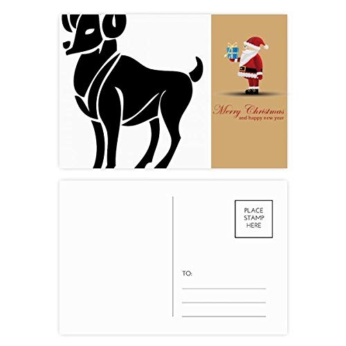 Cartes postales Bélier zodiaque : lot de 20 papeterie constellation et motif Père Noël