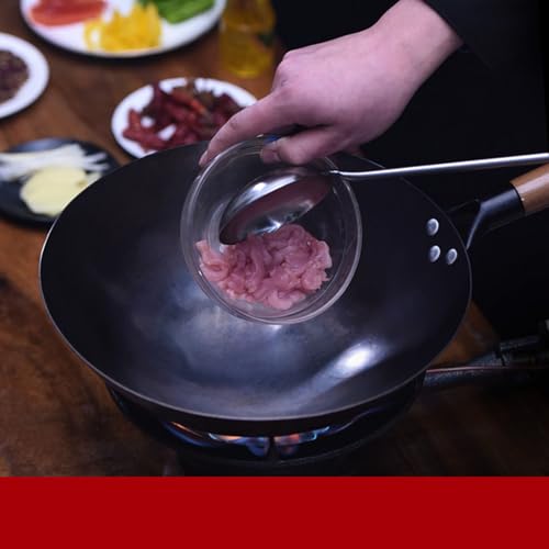 Wok tradicional hierro 34cm con mango madera miniatura 4