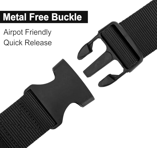 Justay Comf Gürtel Herren Nylon Canvas Belt für Herren,Gürtel Stufenlos Verstellbarer Stoffgürtel Geschenke