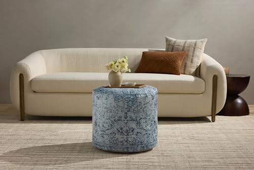 Loloi II Collection LPF559 Slate 18" W x 18" D x 20" H Pouf by Loloi - Used condition - US$75.05