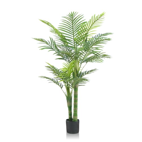 GOVIRAYE Künstlicher Pflanzen Goldene Cane Areca Palme Kunstpflanzen Balkon Deko Kunstpalme Outdoor Wetterfest Zimmerpflanzen Home Decoration Plastikpflanzen Groß Palmebaum für Büro Garten Deko 4FT GOVIRAYE Künstlicher Pflanzen Goldene Cane Areca Palme Kunstpflanzen Balkon Deko Kunstpalme Outdoor Wetterfest Zimmerpflanzen Home Decoration Plastikpflanzen Groß Palmebaum für Büro Garten Deko 4FT