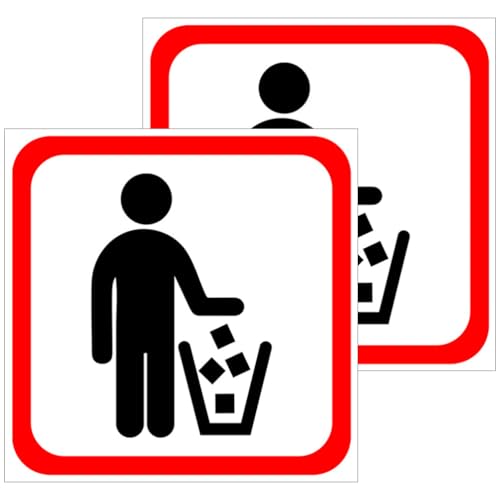 OSALADI 10piezas Pegatinas Decorativas Para Papelera Calcomanías Adhesivas Para Cubo De Basura Decorar Espacios Casa y Oficina Resistente Fácil Aplicación