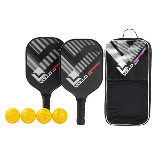 Kit Pickleball Performance 2 Raquetes 4 Bolas e Bolsa Vollo